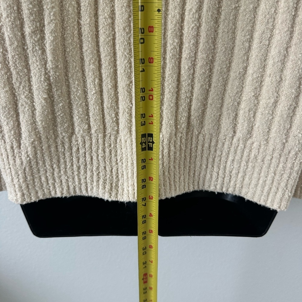 J. Crew V-Neck Ribbed Sweater in Cream - Picture 5 of 7